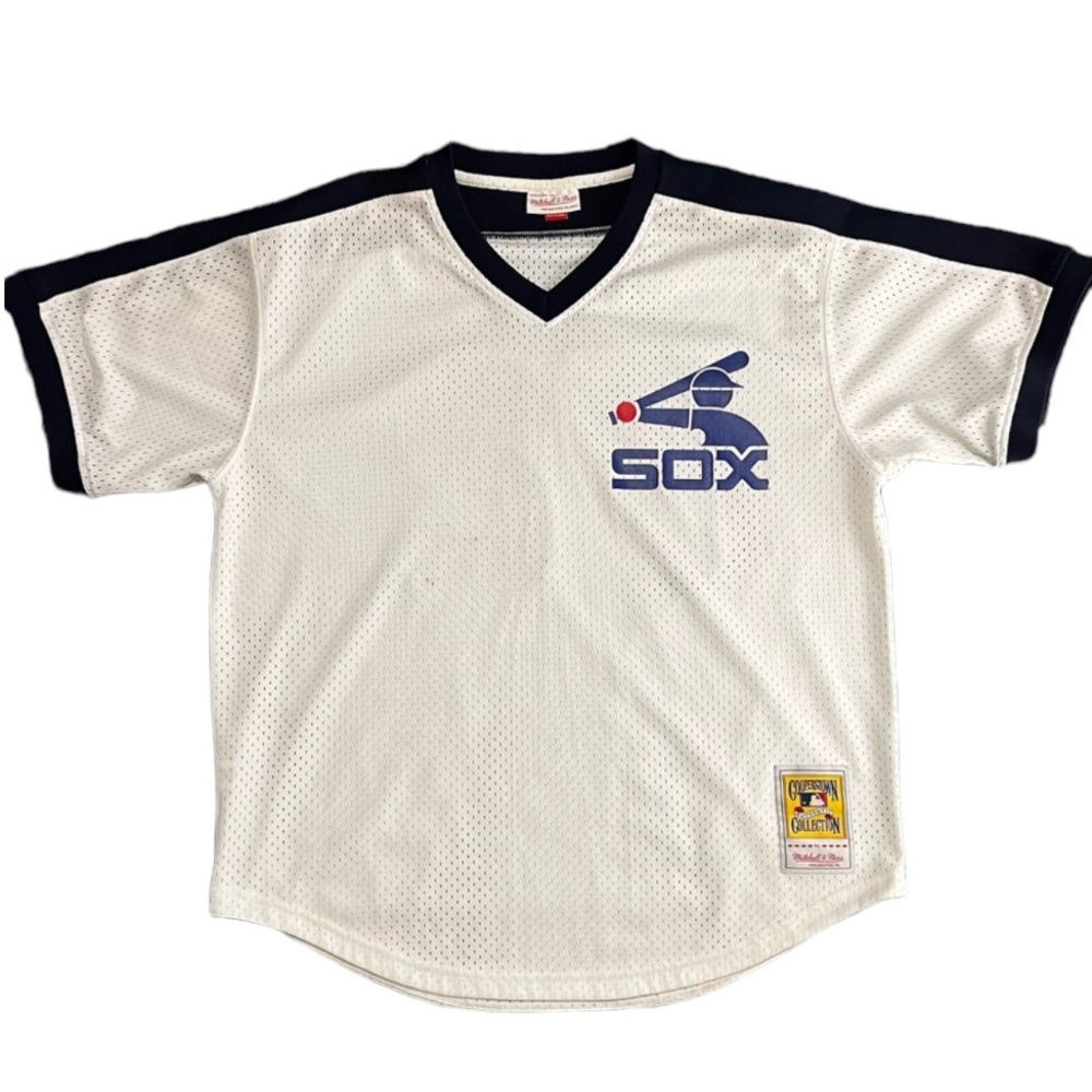 Mitchell & Ness Authentic Carlton Fisk Chicago White Sox 1981 Pullover Jersey 72